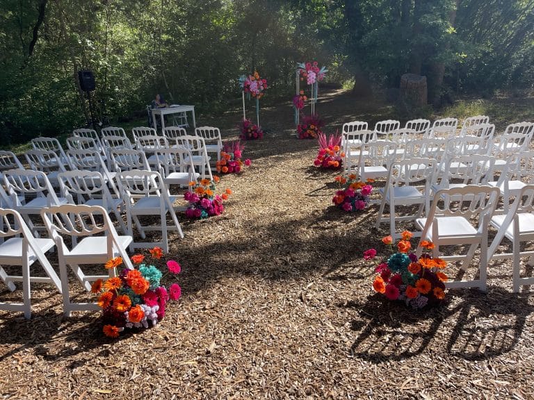 wedding-seating-in-the-forest